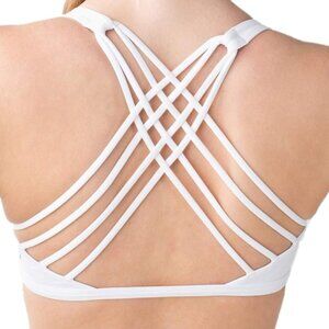White lululemon free to be wild bra